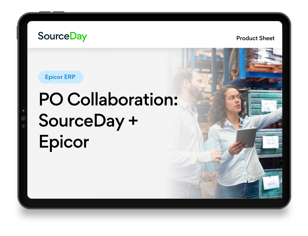 PO Collaboration: SourceDay + Epicor